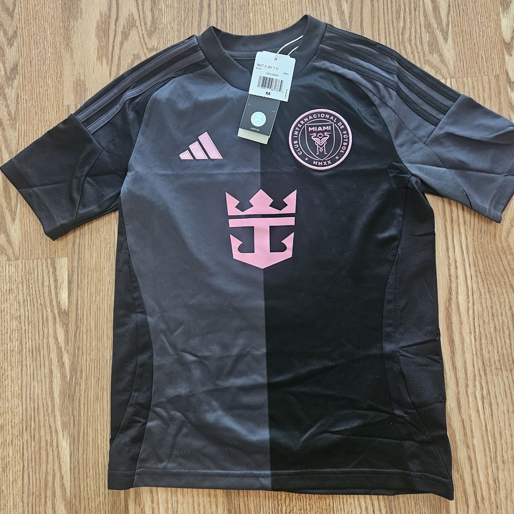 Youth Inter Miami CF Lionel Messi adidas Black Pink 2025 Replica Player